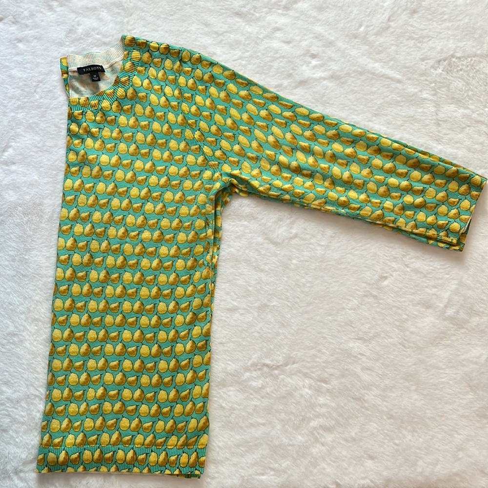 Talbots Pear Button Back Sweater - image 7